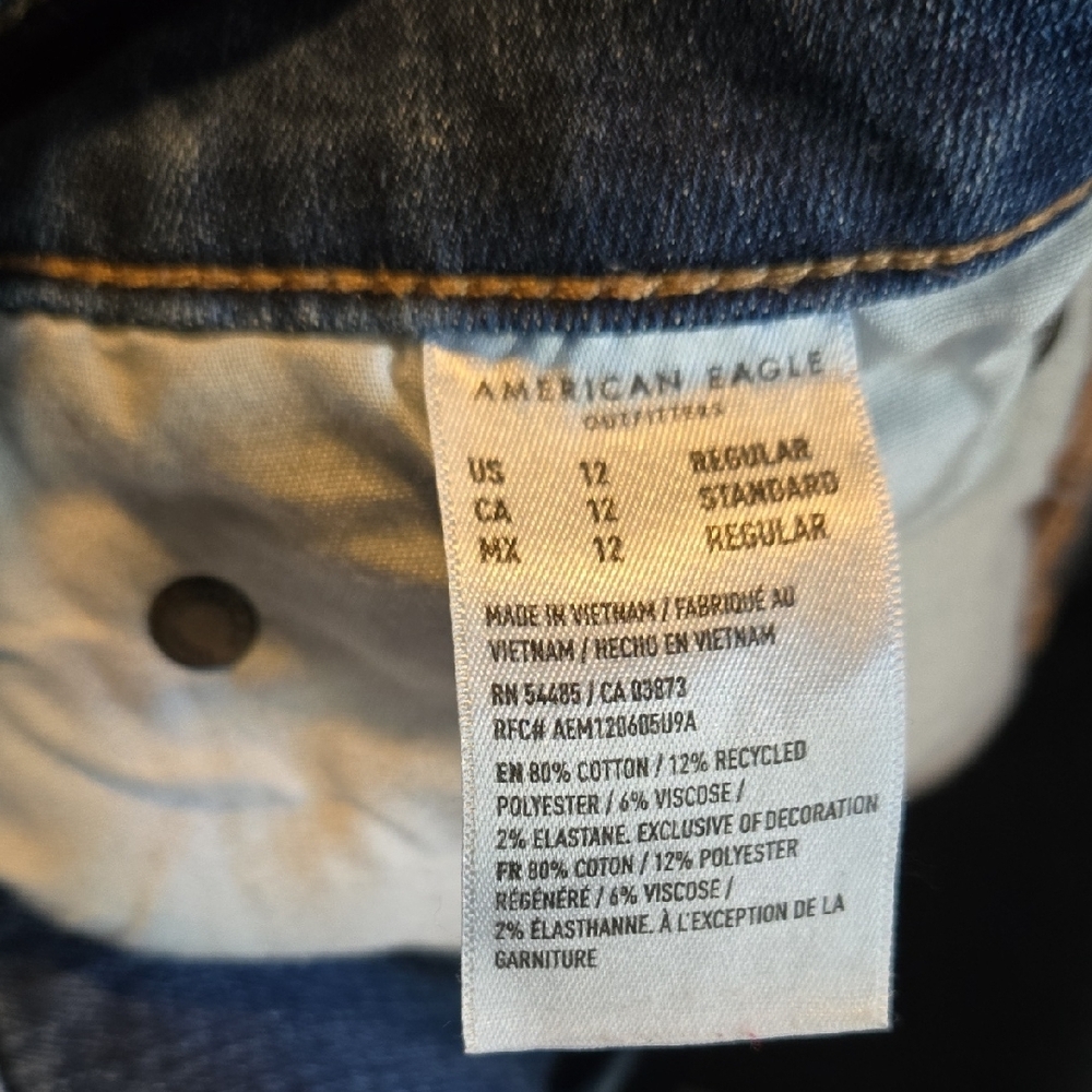 American Eagle Outfitters Medium Blue Flare Jeans #933 - Picture 6 of 9